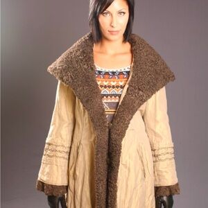 Women's Brown Shearling Coat